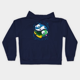 Cute Gift Funny Baby Turtle & Stingray Playing Kids Hoodie